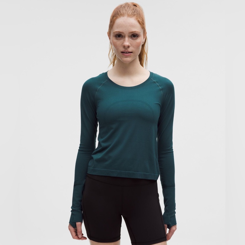 Lululemon Indochine Blue Swiftly Tech Waist Length